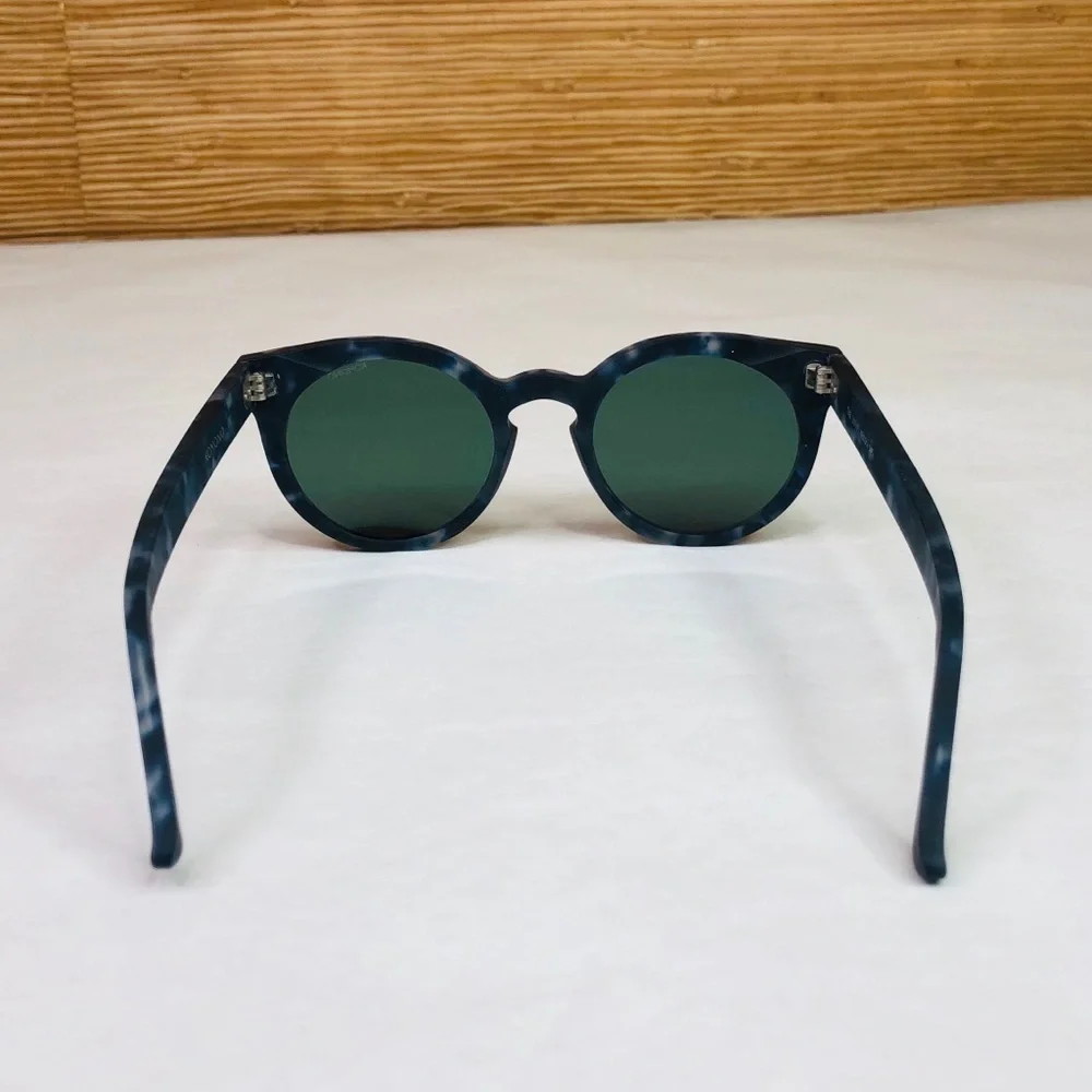 KOMONO sunglasses NEW Lulu blue tortoise reflective Matte Indigo Demi